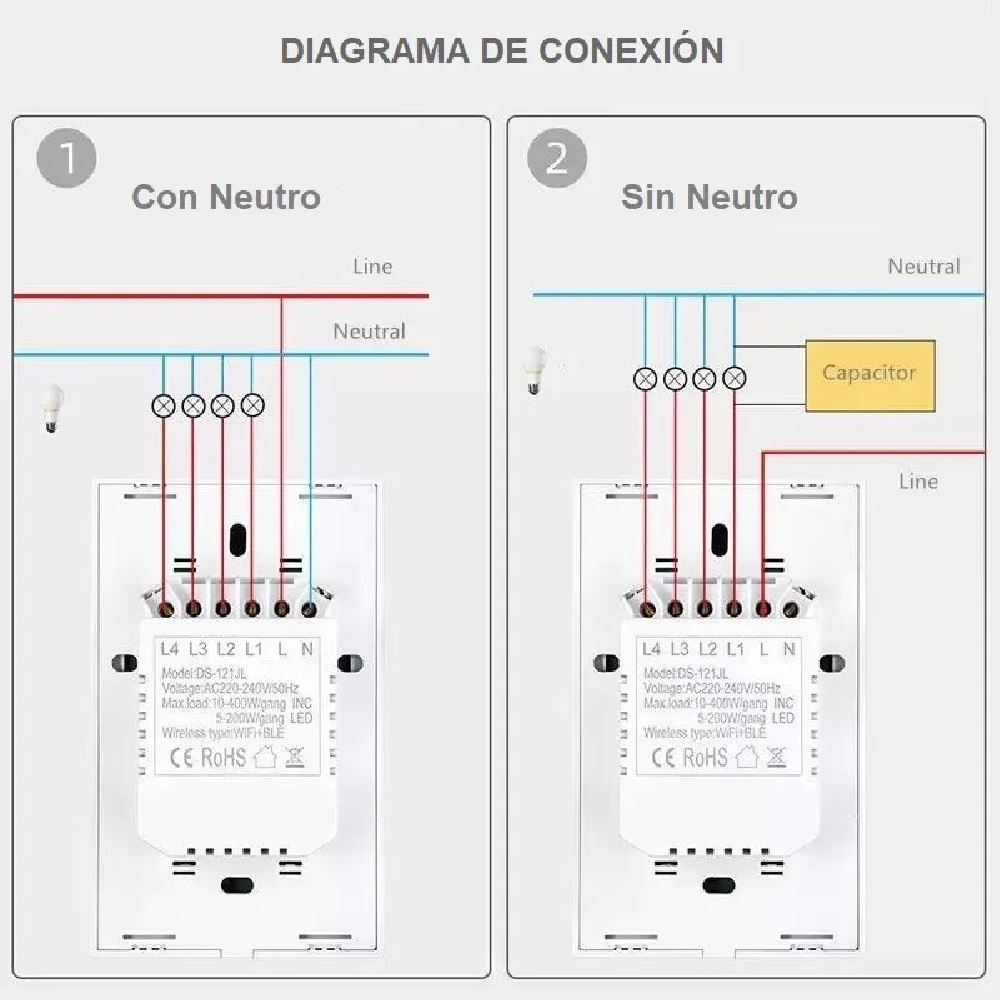 Miniatura 2 de Interruptor De Pared Inteligente  Wi-Fi